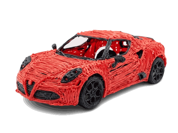 Alfa Romeo 4C en 3D