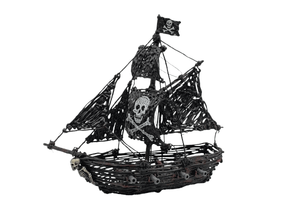 Barco pirata hecho con lápiz 3D