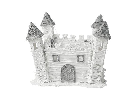 Castillo hecho con lápiz 3D