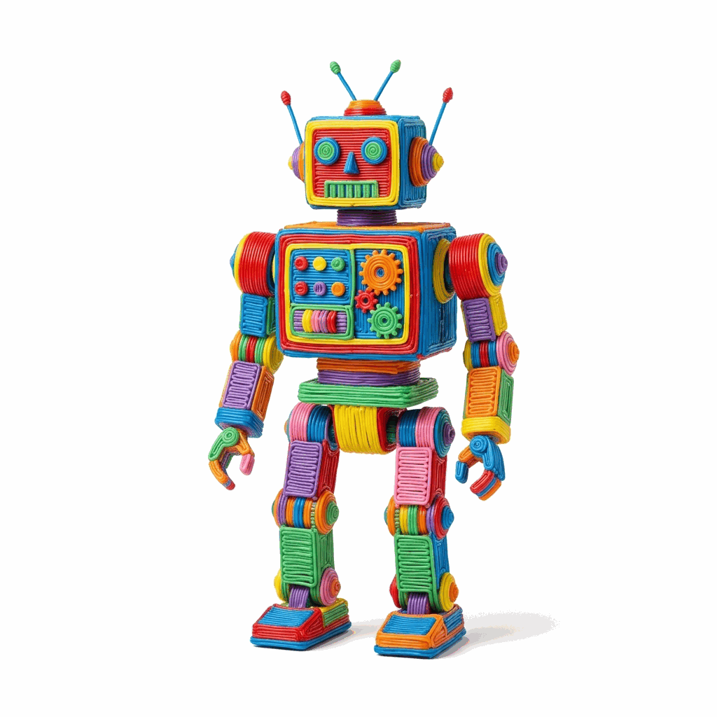 Robot amigable en 3D